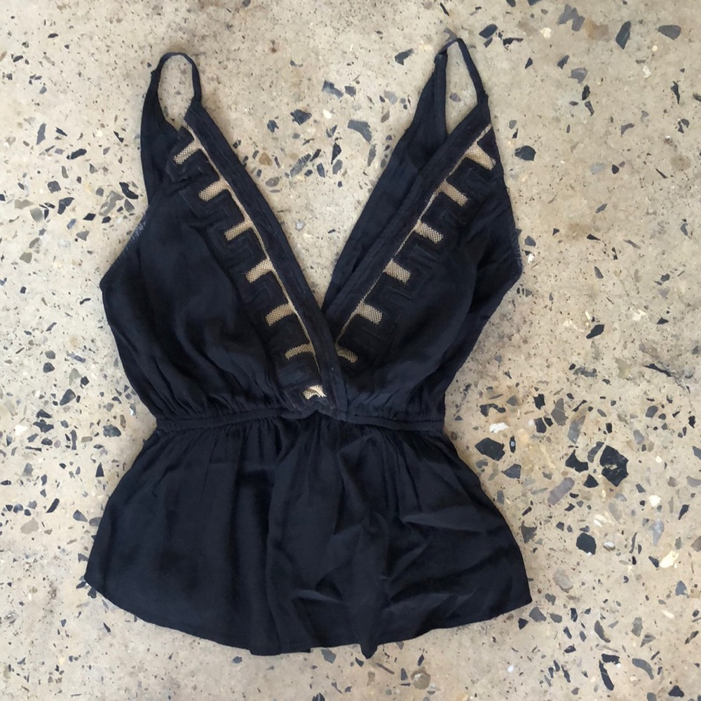Free people top. Black with a little detail